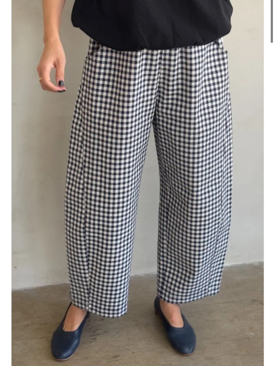 Le Bon Shoppe Pants - Le Bon Shoppe Arc Pants - Navy Gingham
